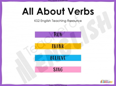 All About Verbs - KS2 Teaching Resources